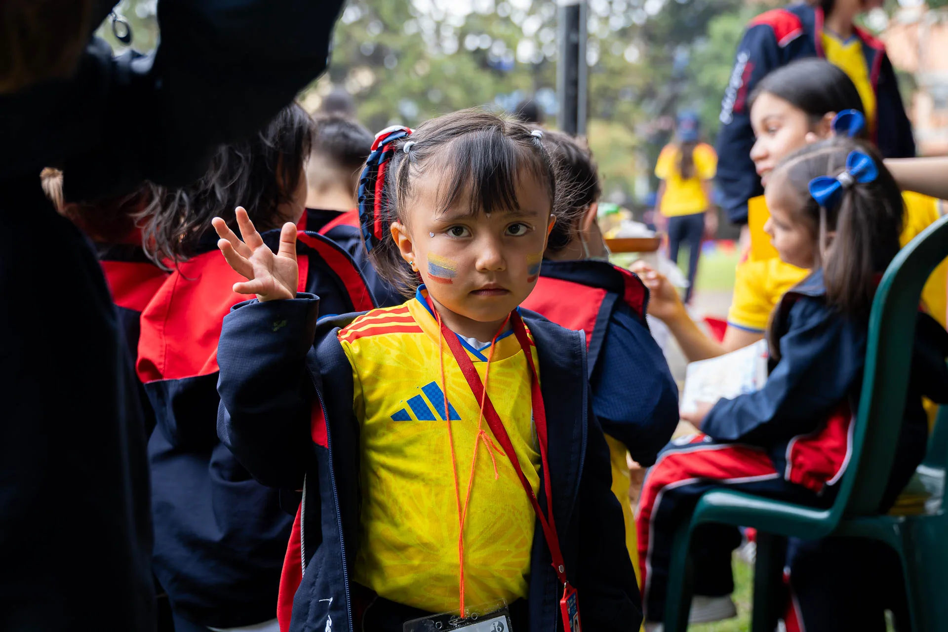 Estudiantes del Domingo Savio Bilingual School durante las actividades de Summer Day.