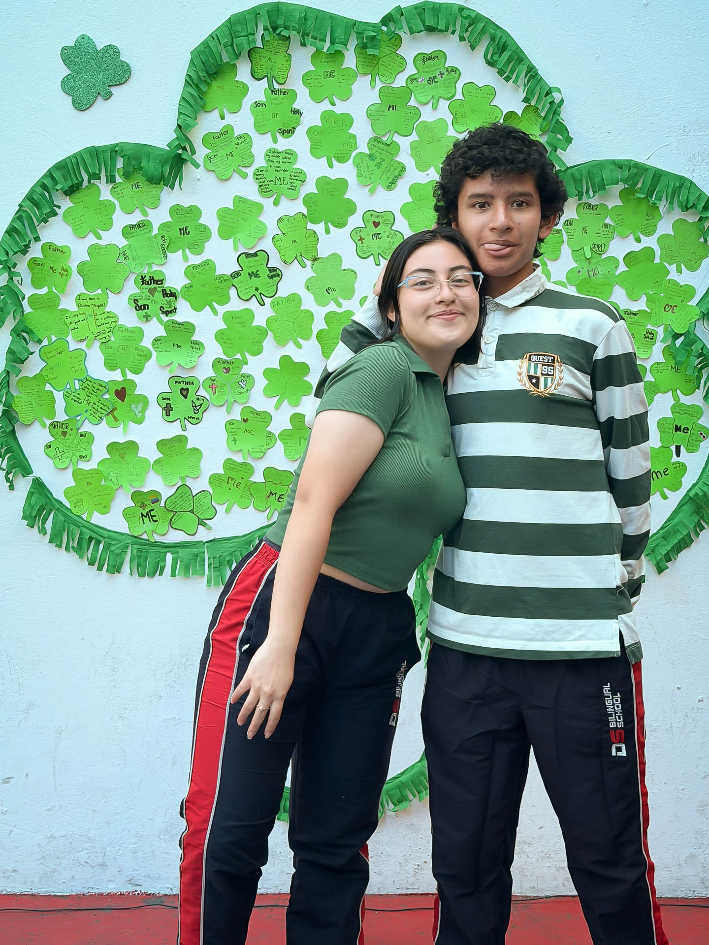 Retrato en el marco de St. Patrick’s Day durante la celebración en DSBS.