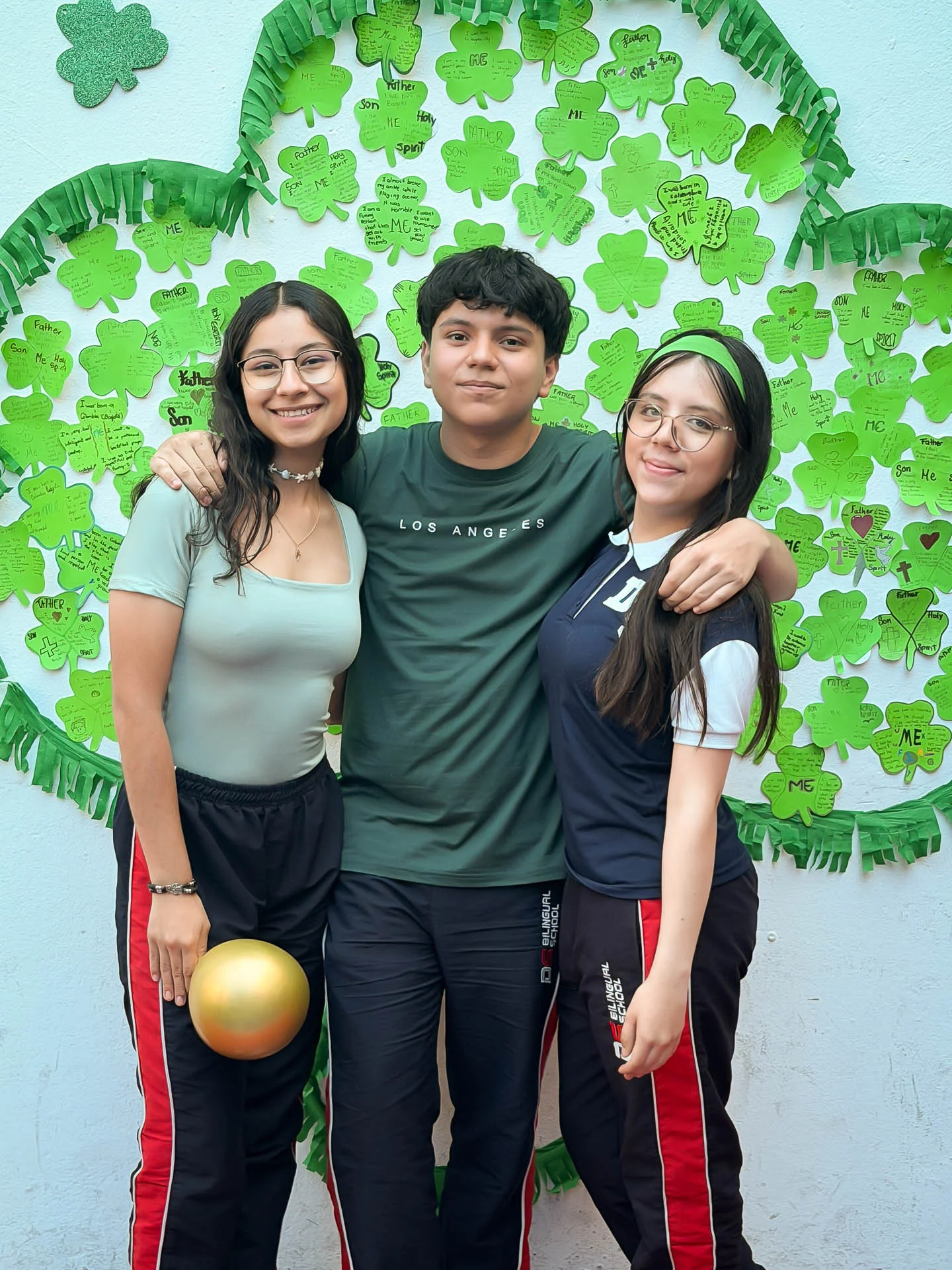 Retrato en el marco de St. Patrick’s Day durante la celebración en DSBS.