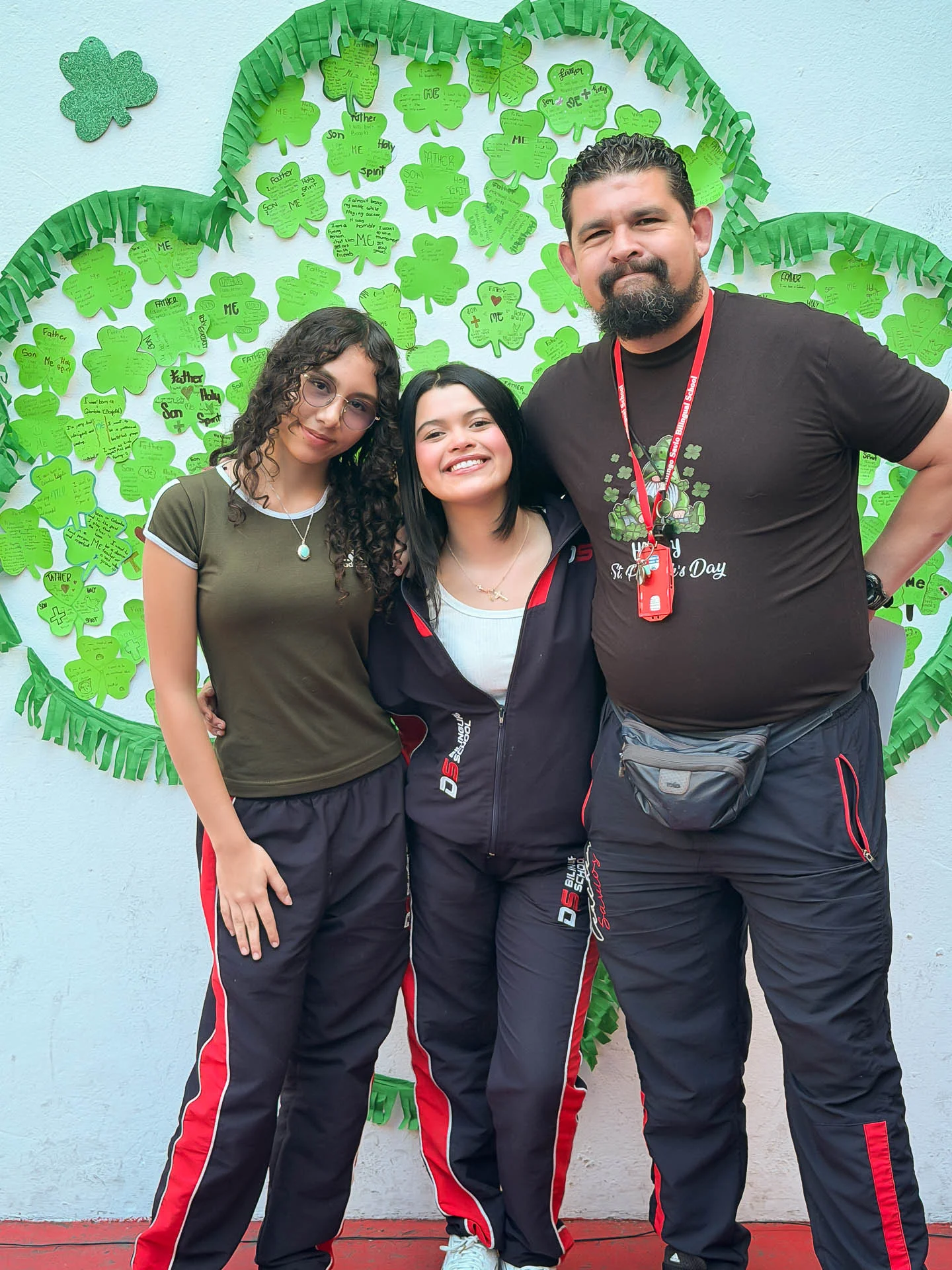 Retrato en el marco de St. Patrick’s Day durante la celebración en DSBS.