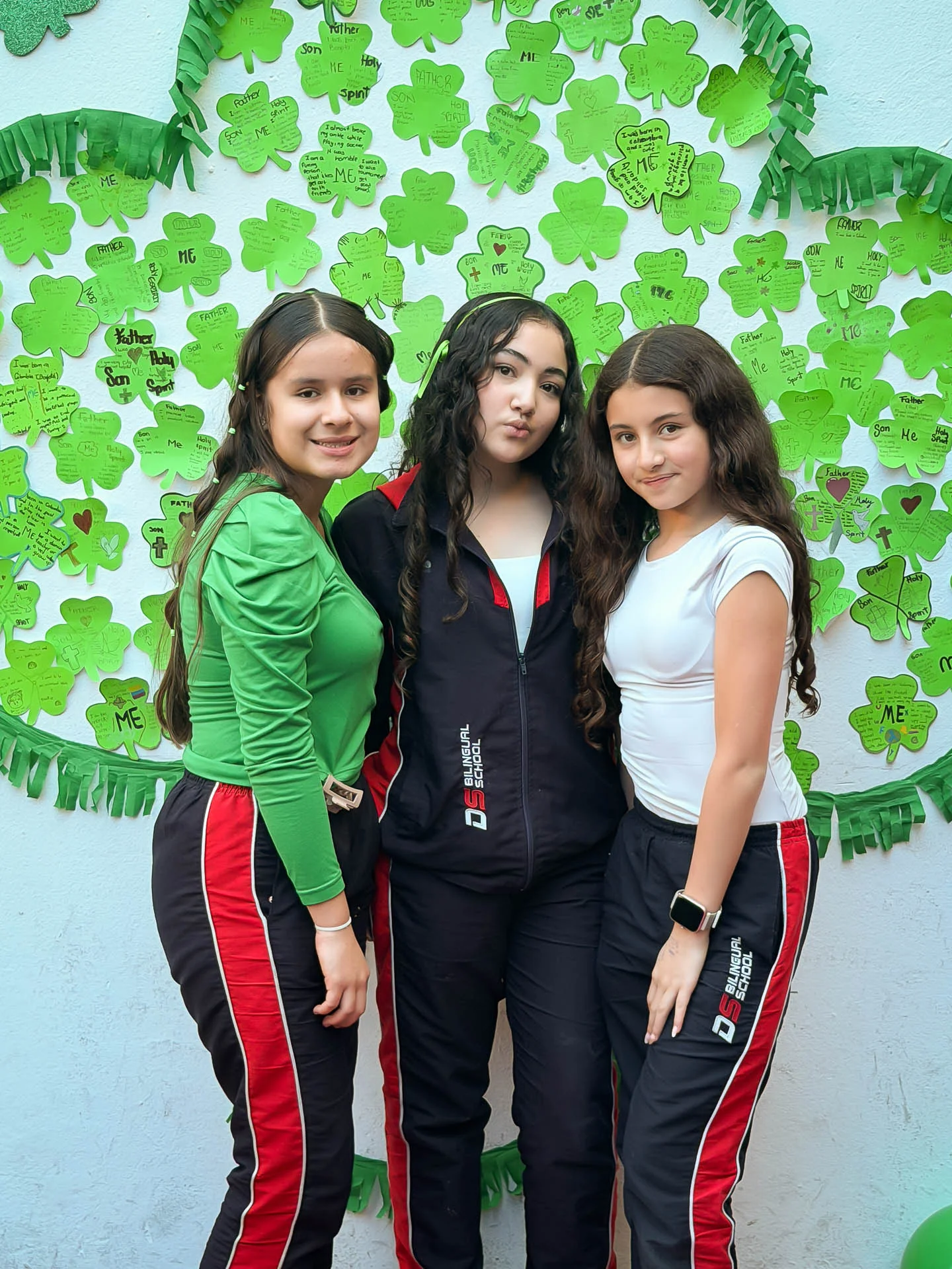 Retrato en el marco de St. Patrick’s Day durante la celebración en DSBS.