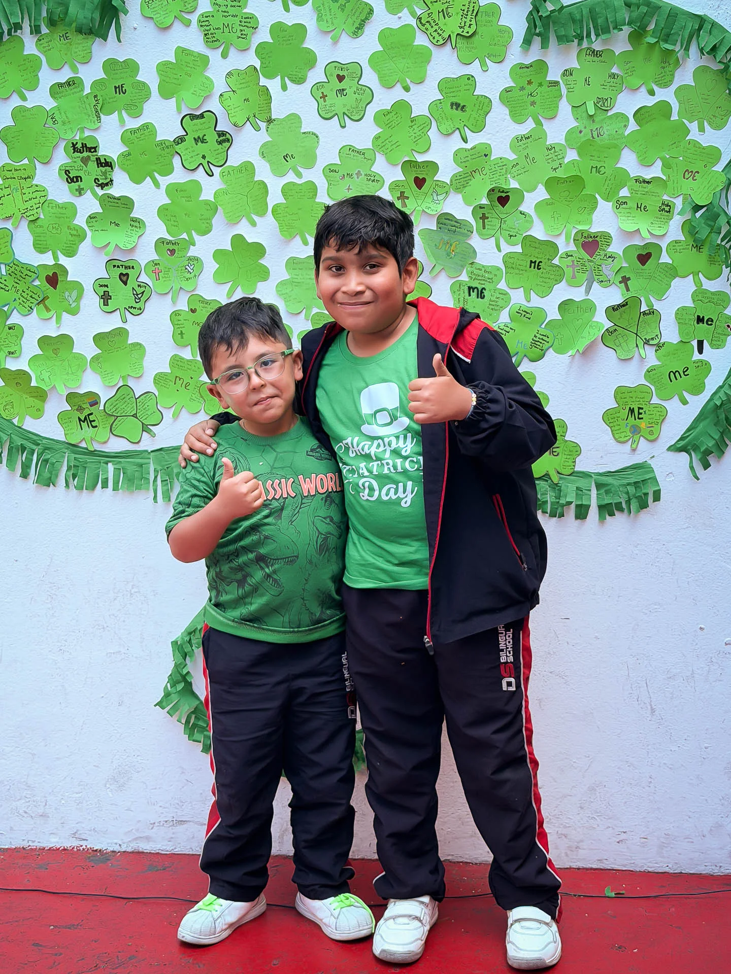Retrato en el marco de St. Patrick’s Day durante la celebración en DSBS.