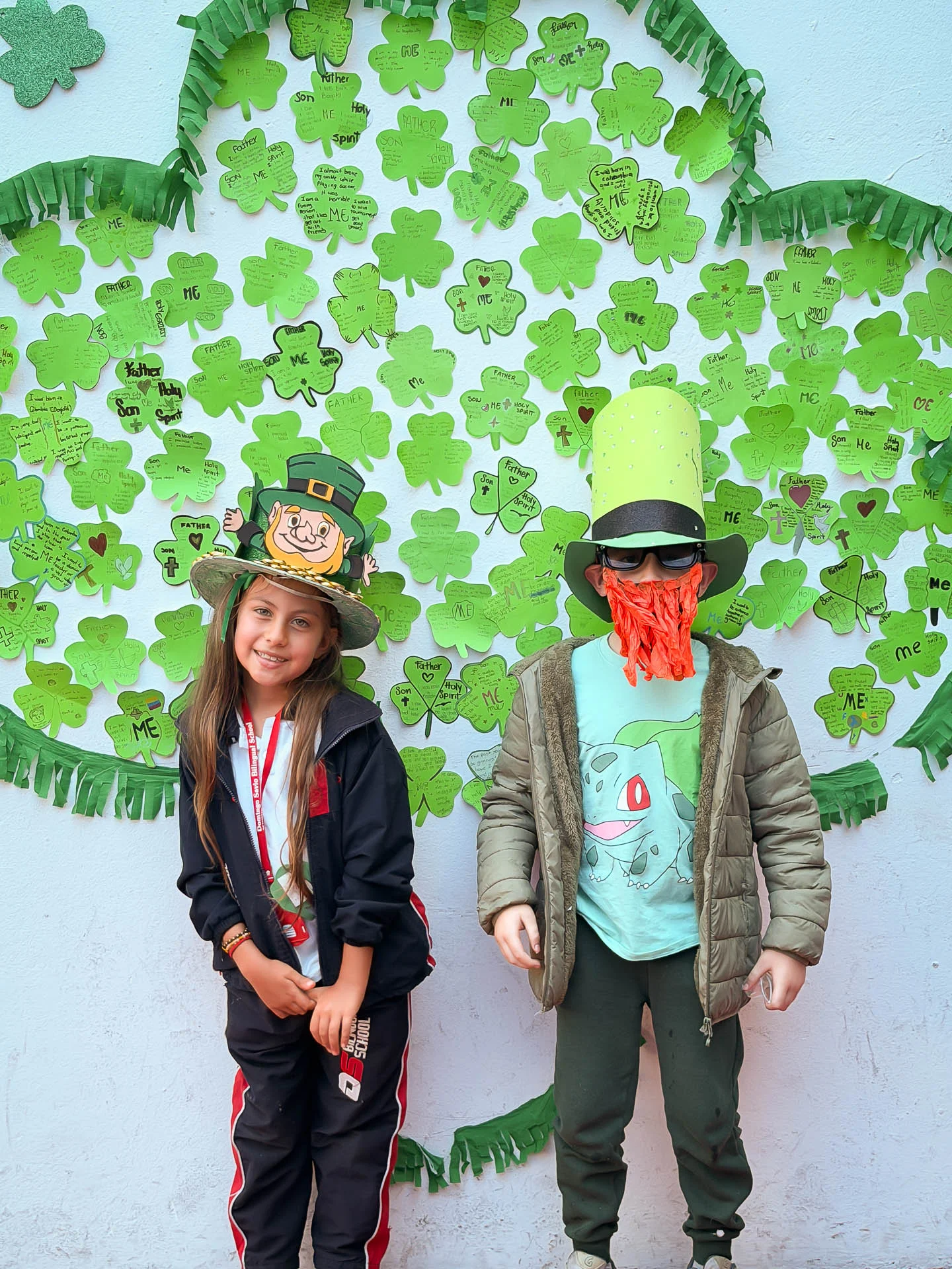 Retrato en el marco de St. Patrick’s Day durante la celebración en DSBS.