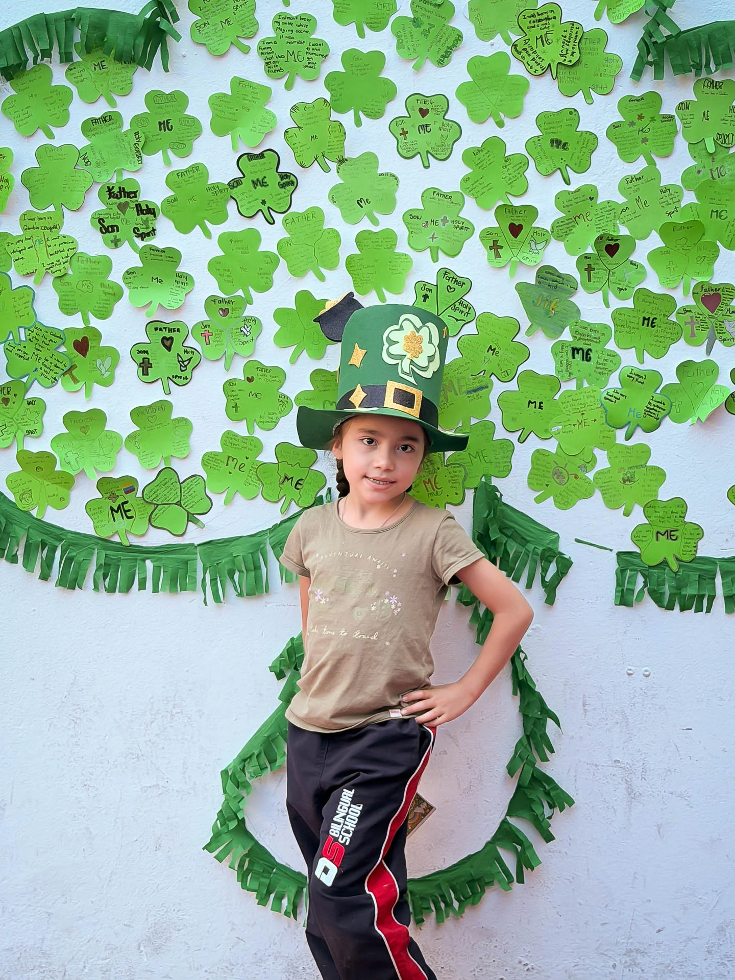 Retrato en el marco de St. Patrick’s Day durante la celebración en DSBS.