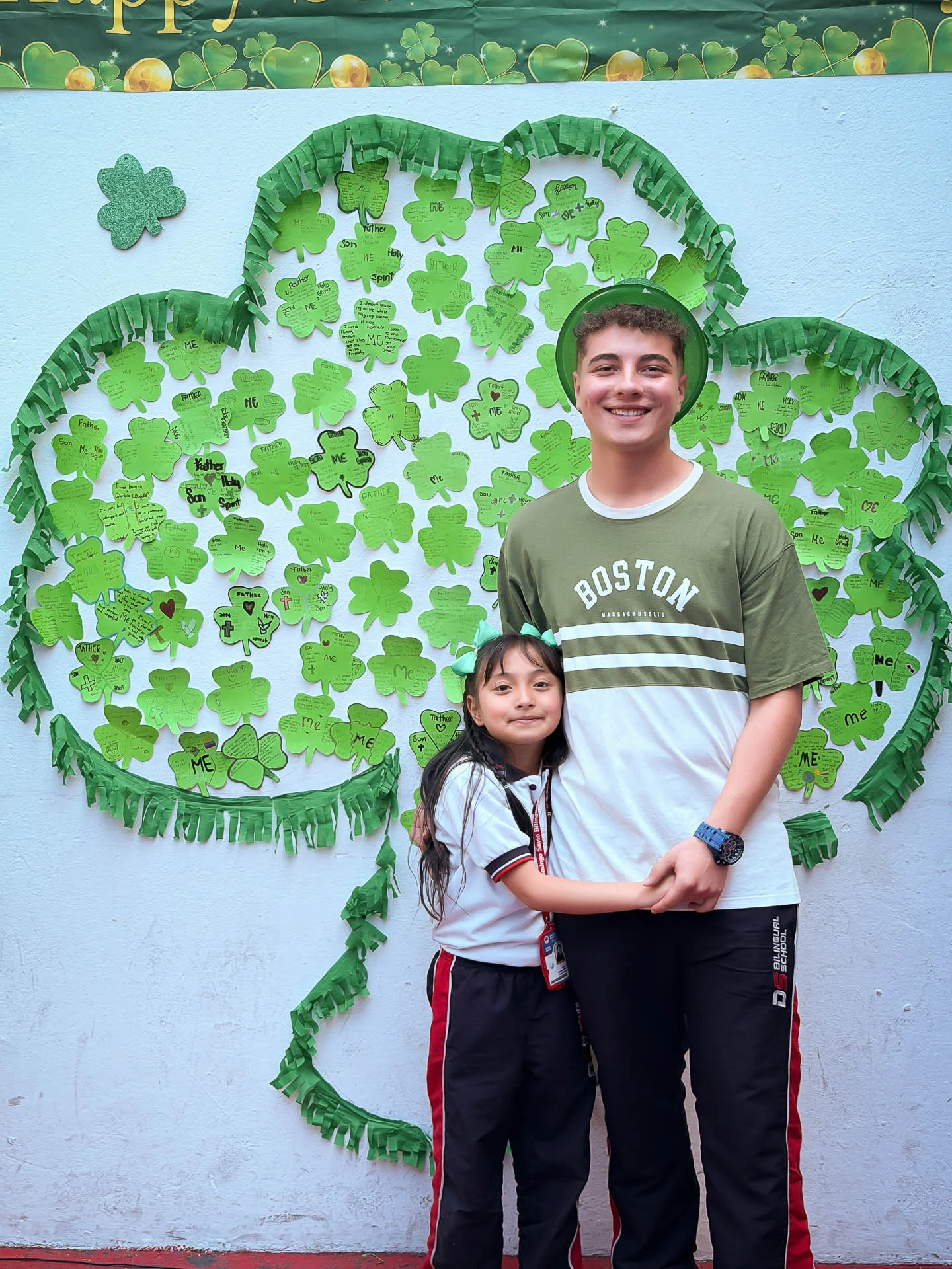 Retrato en el marco de St. Patrick’s Day durante la celebración en DSBS.